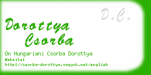 dorottya csorba business card